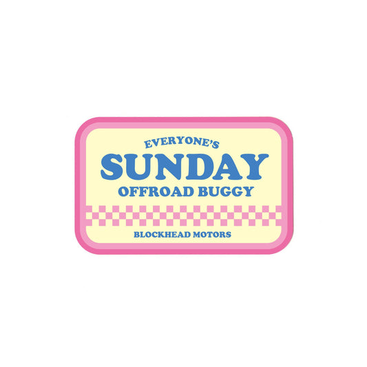 Sunday Buggy Sticker