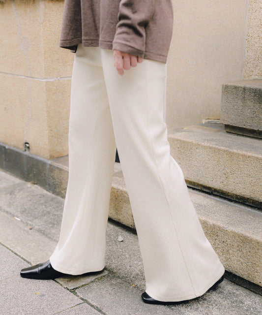【CINAMOD】 RIB EASY PANTS