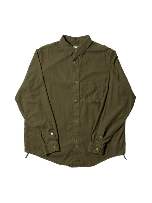 ORGANIZED B.D.SHIRT / COTTON PEACH SKIN TWILL