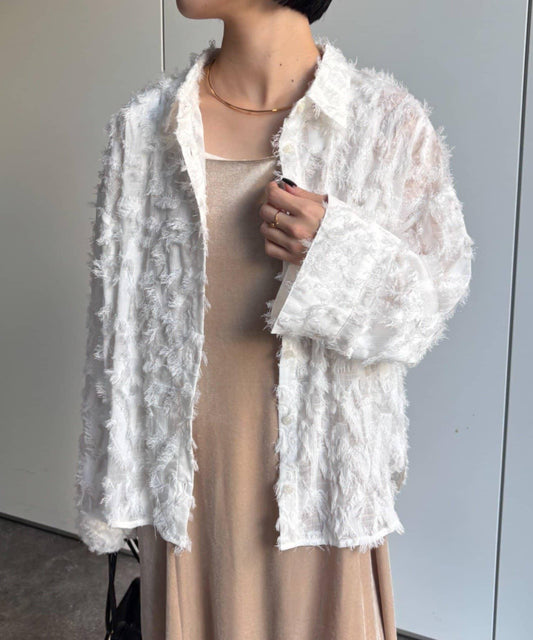 Fringe Jacquard Shirt