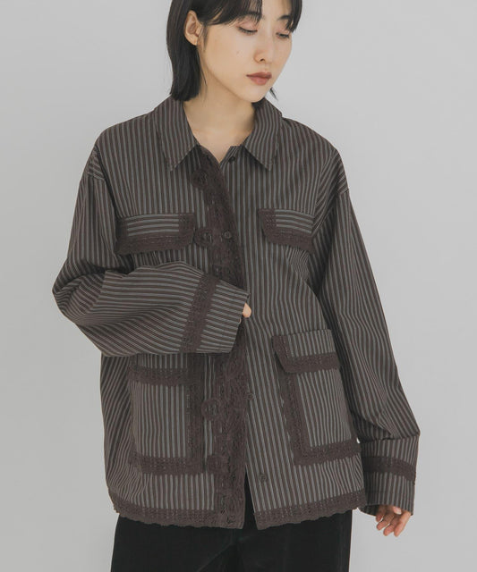 Batten Lace Stripe Shirt