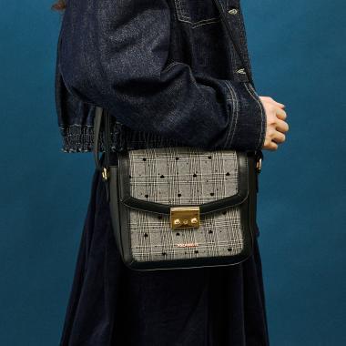 Mini Shoulder Bag with Charm